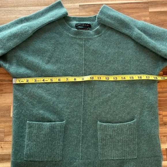 Tahari Teal Cashmere Sweater - Picture 8 of 8